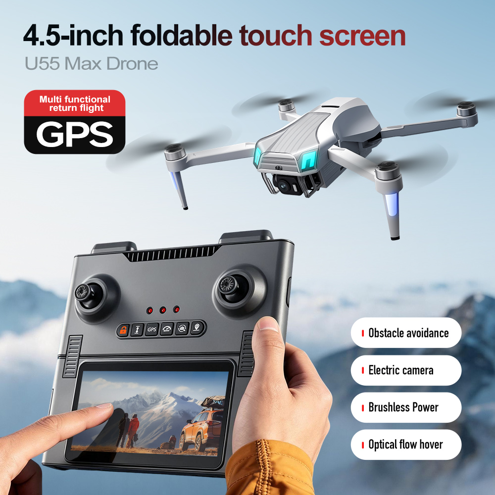 U55Max 5G Optical Flow GPS Dro - đánh giá và giá Drone Gimbal Mount
